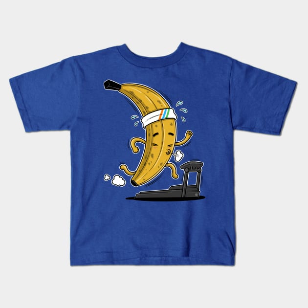 RUN BANANA! Kids T-Shirt by FernandoSala